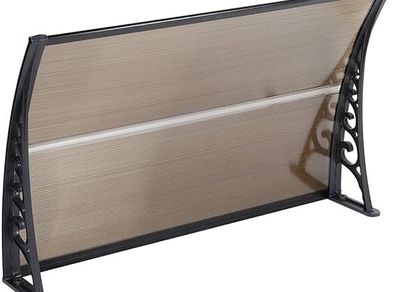 Canopy Front Door, Plastic, Aluminium, Arched Canopy, Transparent, Window Awnings