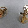 Pair Of Antique Irish 9c Gold 375 Cufflinks 2,2g Image 2