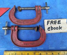 Pair of 3" Record G clamps.