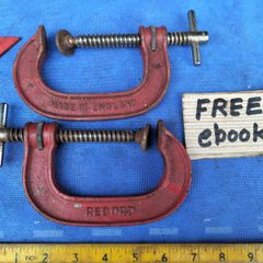 Pair of 3" Record G clamps.