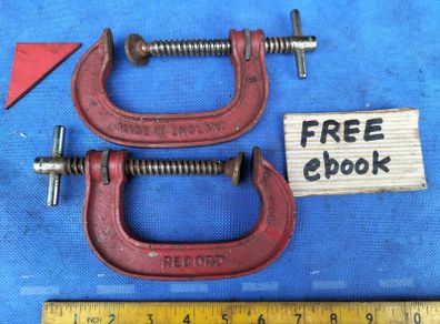 Pair of 3" Record G clamps.