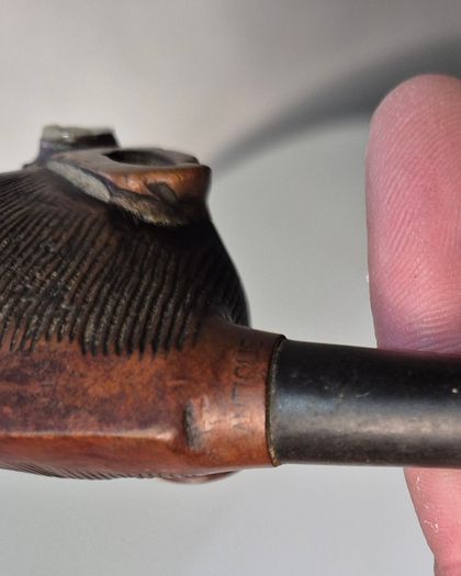Vintage Estate Pipe Collection with Solid Wood Display Rack