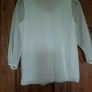 Cream top with diamonte detail Size 12 Image 3