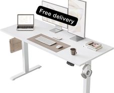 Electric Standing Desk, 120 x 60 cm Height Adjustable