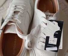 Genuine leather men's trainers