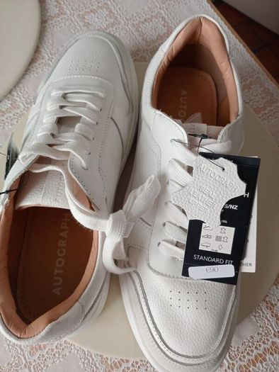Genuine leather men's trainers