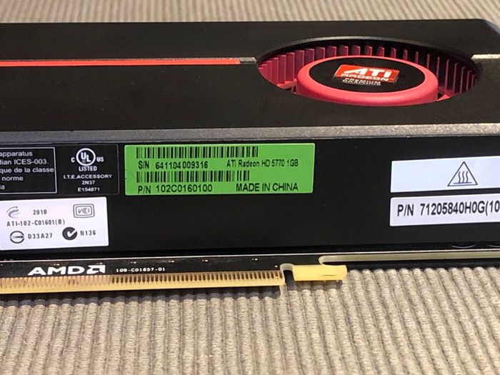 AMD Radeon HD 5770 1GB Genuine Mac Pro Graphics Card