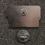Need wine ,  pin back badge. Image 2