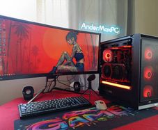 Full Set - Gaming PC, monitor, keyboard, mouse, pad