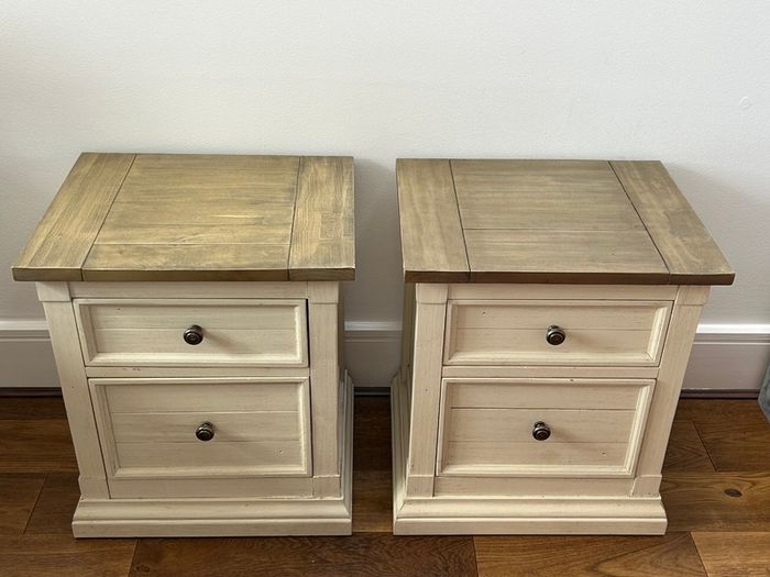 Rustic Bedside Lockers x 2