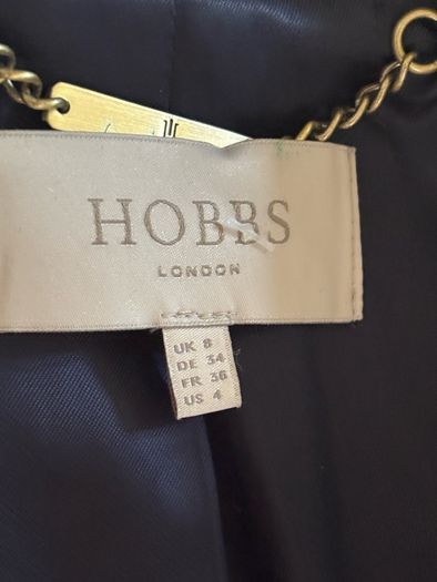Hobbs Navy Blue Top Quality Blazer / Jacket with Gold Buttons - Size 8