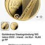 2022 100 euro GOLD PROOF IRISH COIN, 100th anniversary of the Treaty Image 5