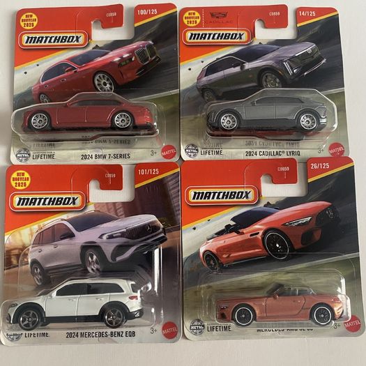 BMW 7-Series, Cadillac Lyriq, Mercedes-Benz/ AMG - Matchbox Cars