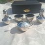 Joseph Gloster Sterling Silver Cruet Set(1935 160 grams) Image 3