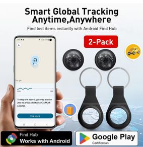 2pcs Anti-Loss Tracking Tags, Compatible with Android Find Hub (Android System Solely),