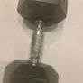 Dumbbell Rubber Hex 17.5kg Single Image 3