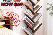 NEW SALE | Tree Bookshelf Tall, 9-Tier Floor Standing Book Shelf, Tall Bookcase