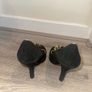 Korky's Women's Black Heels with Gold Detail - Size UK 4 Image 4