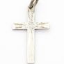 925 Sterling Silver Cross Charm Pendant Image 2
