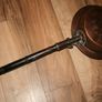 Antique Brass Bed Warmer L-33" diameter 12" Image 8