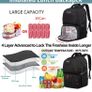 Extra Large Backpack for Men 50L,Lunch Backpack Work Bag Travel Laptop Backpack 17.3 Inch with USB Charging Port,Water Resistant Big Business Computer Rucksack for Men Women College School Black (FREE POSTAGE) Image 6