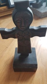l Bronze Penal Cross Sculpture"-Irish School.