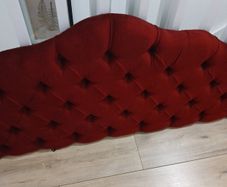 Vintage Headboard and lockers . Velvet