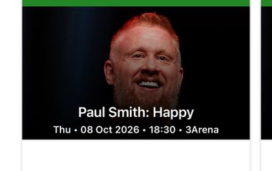 2 Paul smith tickets