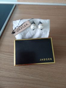 NWT Jaeger Pearl Drop Ear Rings (Pierced Ears)