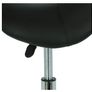 Ergonomic saddle stool chair - height adjustable - 360 degrees rotatable - Barber stool - Black Image 6