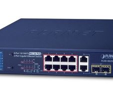Planet FGSD-1022VHP Gigabit TP/SFP PoE Switch New