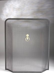 NEW SALE Black Brass handle fire guard 61x54cm