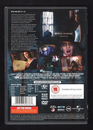 The Unborn DVD Movie (The Unseen Edition). Staring Casey Bell