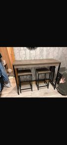 high table with 2 stools