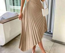 women dress gold shein L