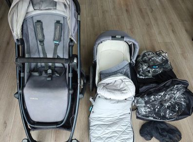 Uppababy Vista Buggie and Bassinet plus Extras