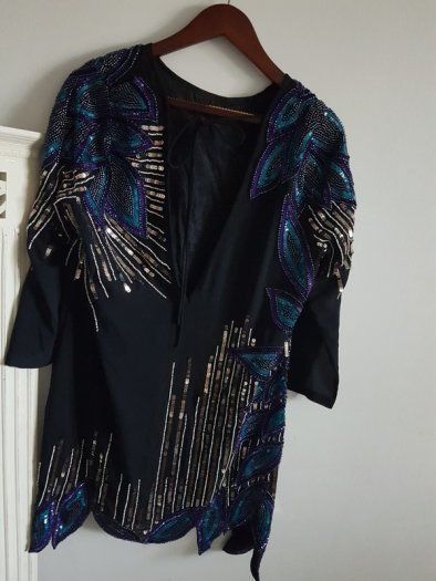 ASOS Sequin Embellished Open Back Dress