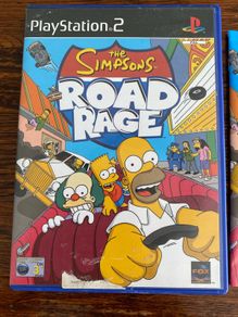 ps2 Box+manual only - The Simpsons road rage - no Game