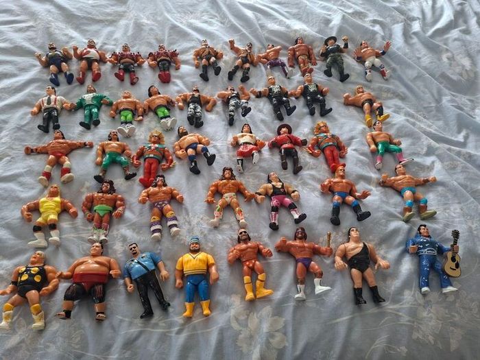 Wwf Wwe Hasbro 42 Figures Plus Ring