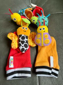 Lamaze Baby Foot and Wrist Rattle Set