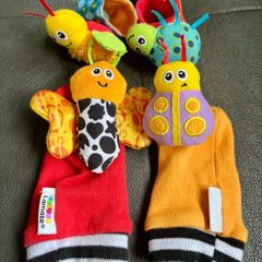 Lamaze Baby Foot and Wrist Rattle Set
