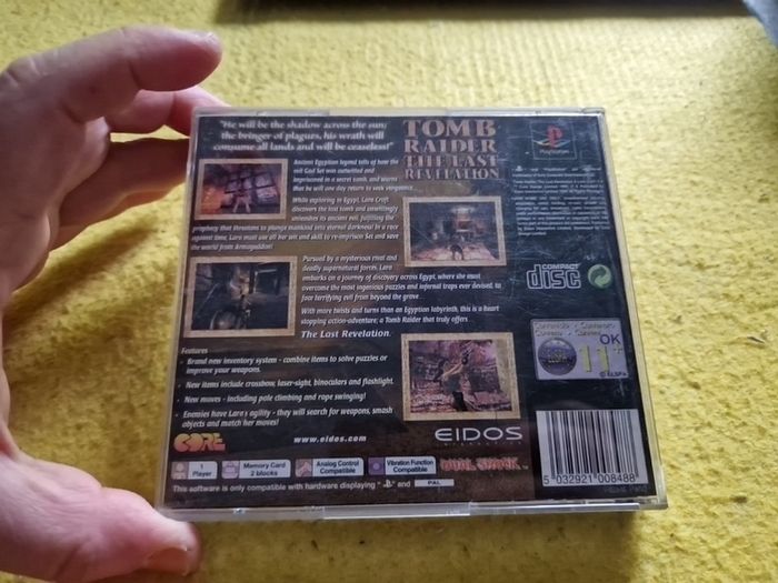 Tomb Raider The Last Resident PlayStation1 Ps1 PlayStation2 Ps2 Games Original