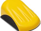Glass Polish 15902 Foamed Hand Sanding Block for 125mm Hook & Loop Grip Abrasive Discs - 90 x 150mm