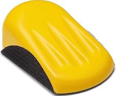 Glass Polish 15902 Foamed Hand Sanding Block for 125mm Hook & Loop Grip Abrasive Discs - 90 x 150mm