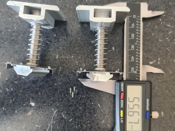 10x Solar Panel Mid-Clamps with Spring & T-Nut - Brand New