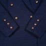 Lipsy Navy Blue Textured Boucle Double-Breasted Tailored Blazer Jacket 10UK/38EU Image 4