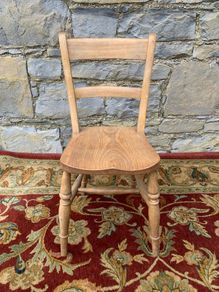 Antique Elm Kitchen Chair.