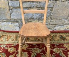 Antique Elm Kitchen Chair.