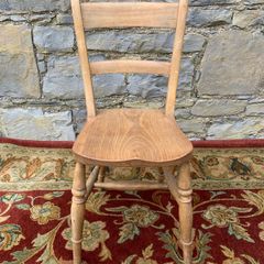 Antique Elm Kitchen Chair.
