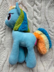 Famosa My Little Pony Rainbow Dash Plush Toy 30cm Dirty Used Please look at the pictures